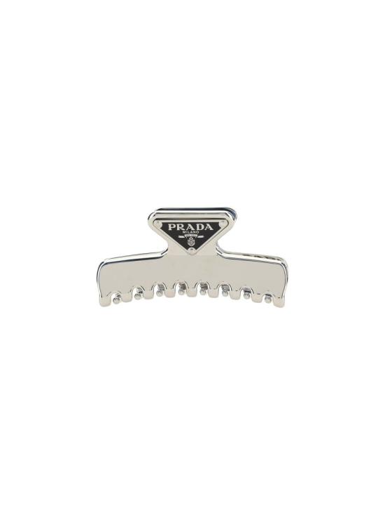 26SS 프라다 메탈 헤어 클립 1IF103 2BA6 F0276 STEEL GRAY DOM - PRADA