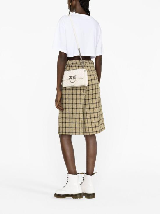 26SS 핑코 크로스백 100074 A0GKZ14O Bianco silver - PINKO