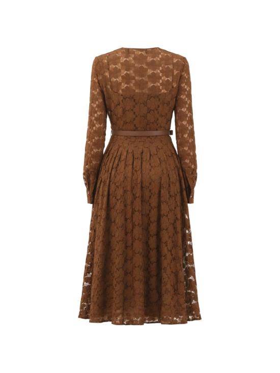 26SS 막스마라 스튜디오 미디 원피스 2616631011600 MSTAGRUME002 Cioccolato - MAX MARA STUDIO