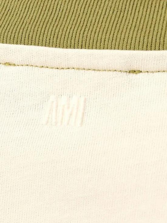 26SS 아미 반팔 티셔츠 UTS379726A041 CREAM WHITE MATCHA DOM - AMI