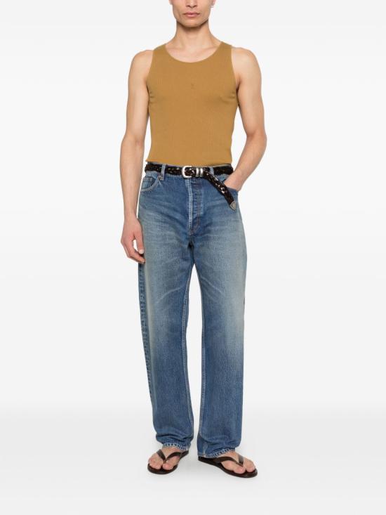 26SS 생로랑 민소매 티셔츠 818532 Y37EC2590 Miel fonce - SAINT LAURENT