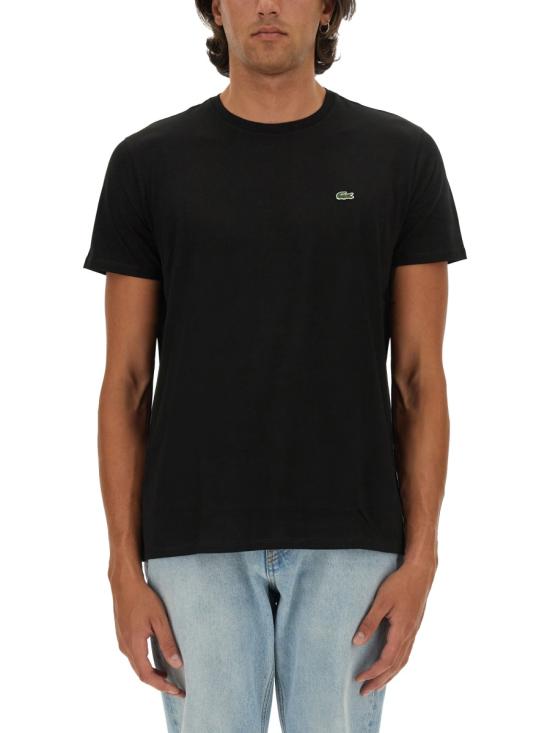 26FW 라코스테 피마 코튼 저지 크루넥 티셔츠 TH6709 031 BLACK