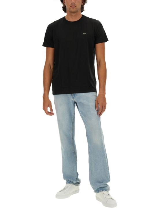 26FW 라코스테 피마 코튼 저지 크루넥 티셔츠 TH6709 031 BLACK - LACOSTE