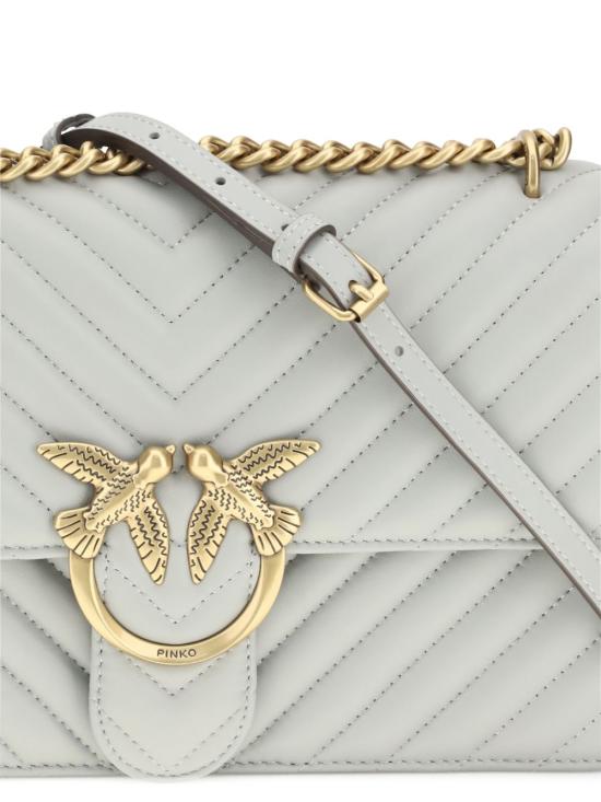 26SS 핑코 크로스백 100941 A0GKK32Q Grigio oro - PINKO