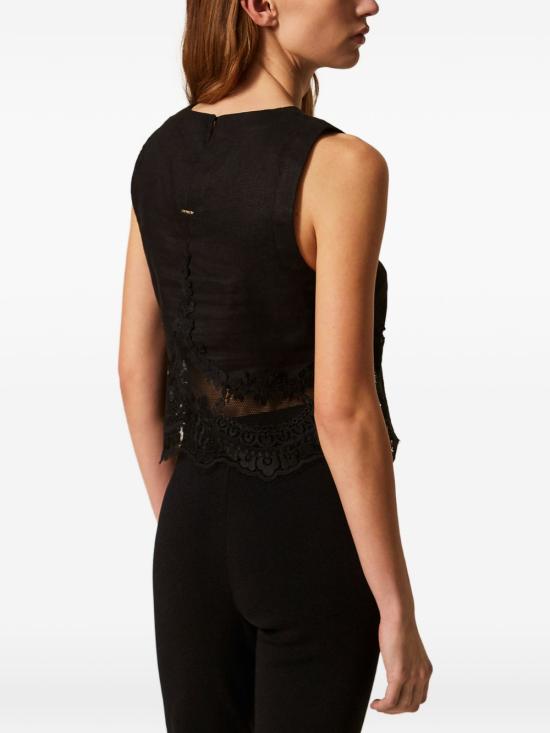 26SS 트윈셋 민소매 티셔츠 261TT2182 00006 Black - TWINSET