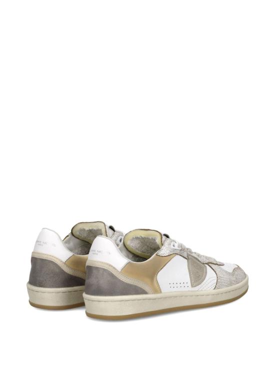 26SS 필립모델 스니커즈 PGLD VC01 Crackl blanc sable - PHILIPPE MODEL