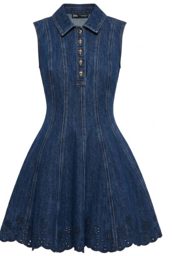 26SS 셀프 포트레이트 미디 원피스 820S BL BLUE