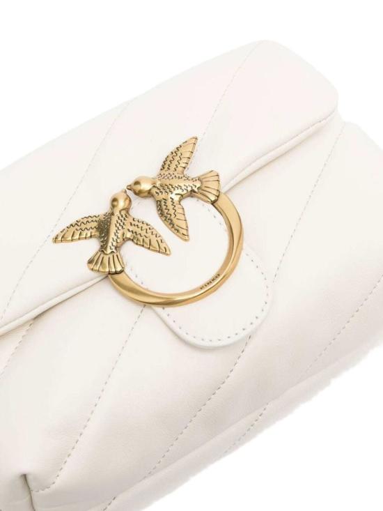 26SS 핑코 크로스백 100039 A0F2Z14Q Bianco oro - PINKO