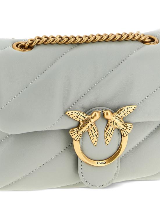 26SS 핑코 크로스백 100039 A0F2K32Q Grigio oro - PINKO