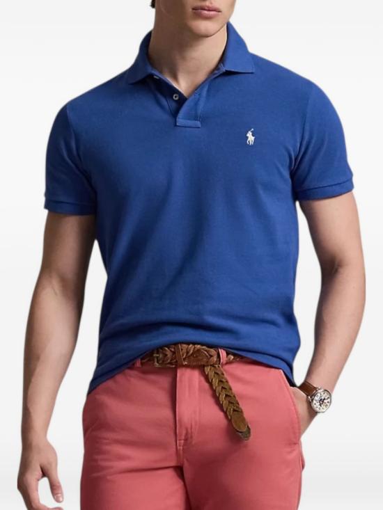 26SS 랄프 로렌 폴로 티셔츠 710680784520 DUSTY AZURE CREAM PP - RALPH LAUREN