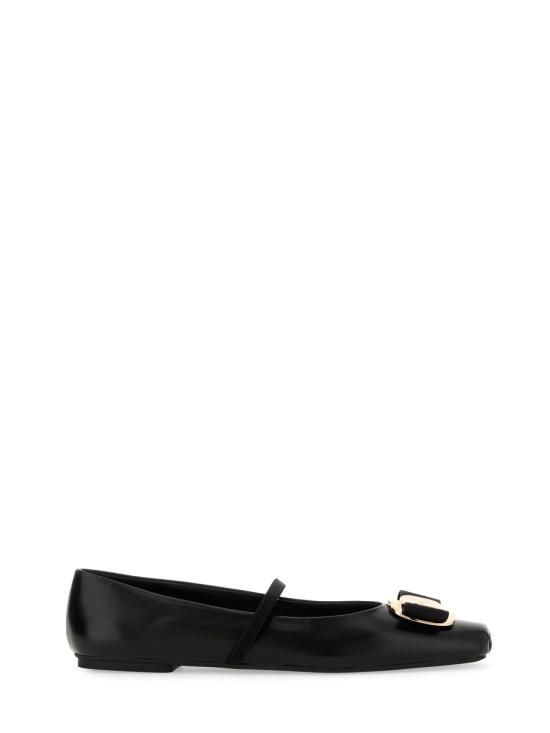 26FW 살바토레 페라가모 플랫 슈즈 768868 01H345005 BLACK - SALVATORE FERRAGAMO