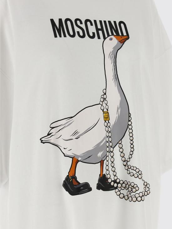 26SS 모스키노 롱 원피스 04400542 1001 White - MOSCHINO