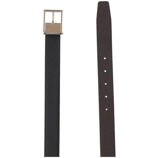 26SS 몽블랑 가죽 벨트 222193BLACK EBONY Grey - MONTBLANC