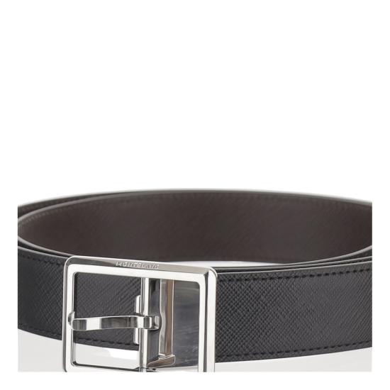 26SS 몽블랑 가죽 벨트 222193BLACK EBONY Grey - MONTBLANC