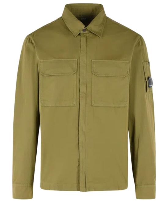 26SS 씨피 컴퍼니 오가닉 개버딘 지퍼 렌즈 오버셔츠 20CMOS156A110143G644 Gold