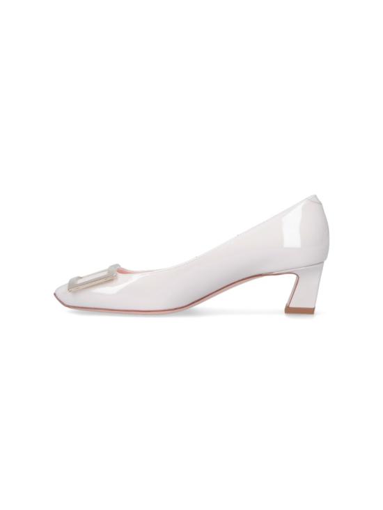 26SS 로저비비에 트럼펫 메탈 버클 펌프스 RVW44815280D1PB017 White - ROGER VIVIER