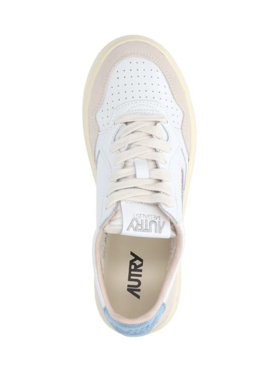 26SS 오트리 메달리스트 로우 레더 스니커즈 AULWLS12 White - AUTRY