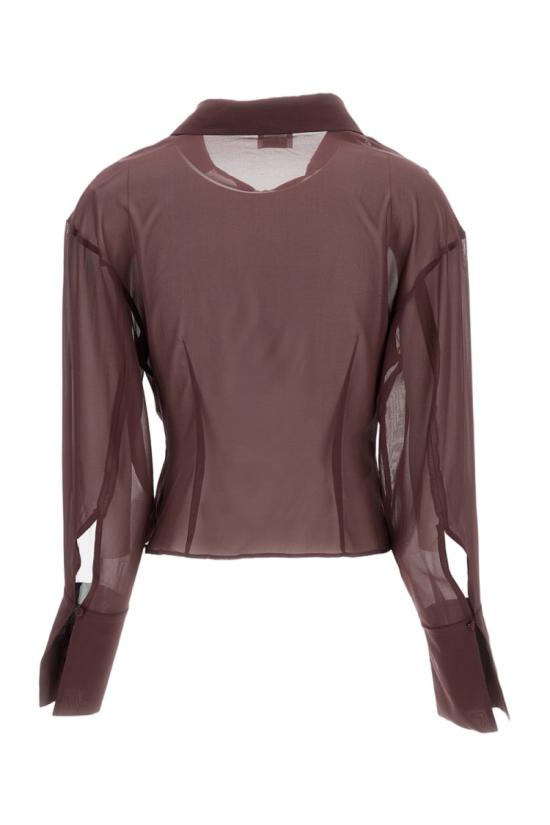 26SS 안다마네 블라우스 T190953BTNS038375 Burgundy - ANDAMANE