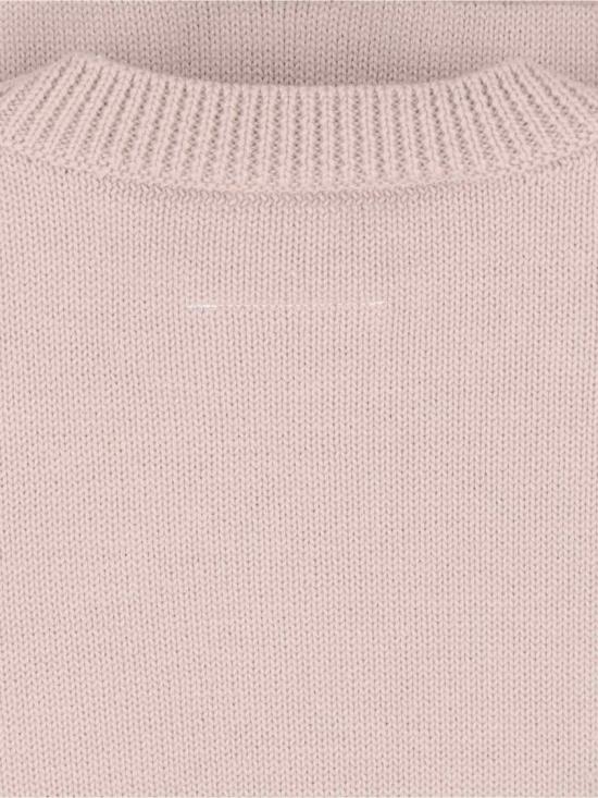 26SS MM6 메종마르지엘라 투인원 바시티 니트 스웨터 SH0HL0039 M13206115 Neutrals - MM6 MAISON MARGIELA