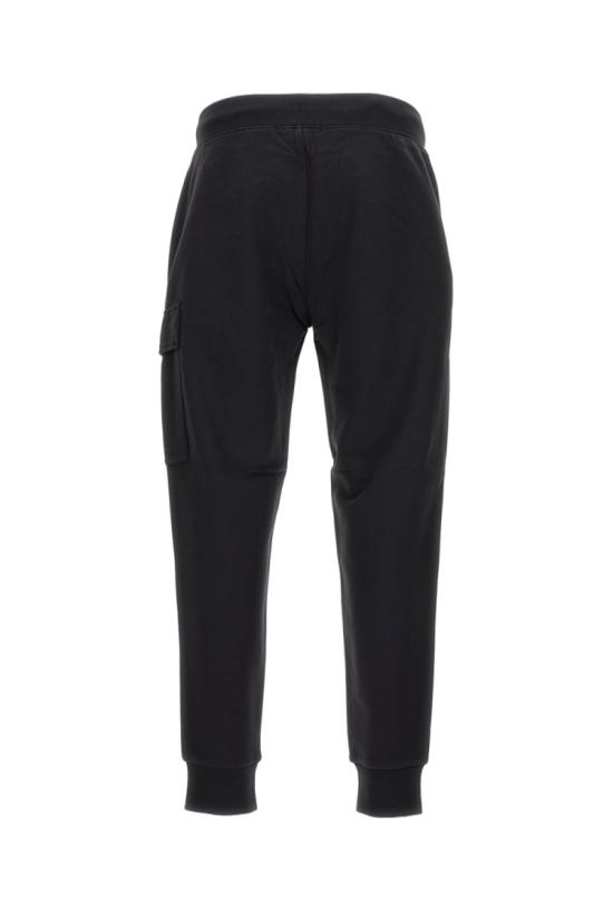  씨피 컴퍼니 다이애그널 레이즈드 플리스 카고 렌즈 스웨트팬츠 RCCMSP717A005086W999 Black - C.P. COMPANY