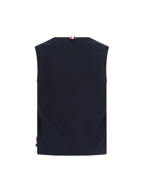 톰브라운 민소매 티셔츠 FJV012A 00050415 Black - THOM BROWNE