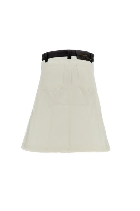 26SS 웨일즈보너 미디 스커트 WS26SK02CO05100 White - WALES BONNER