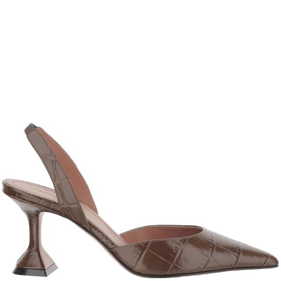 26SS 아미나 무아디 힐/펌프스 HOLLISLING70BROWNPRINTEDCROC Pink