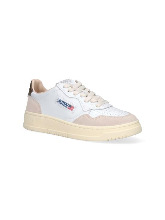 26SS 오트리 메달리스트 로우 레더 스니커즈 AULWLS15 White - AUTRY
