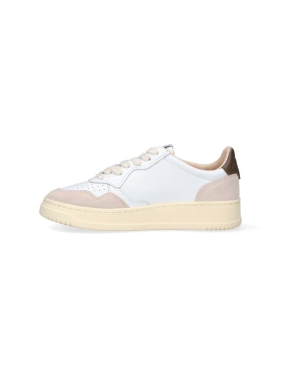 26SS 오트리 메달리스트 로우 레더 스니커즈 AULWLS15 White - AUTRY
