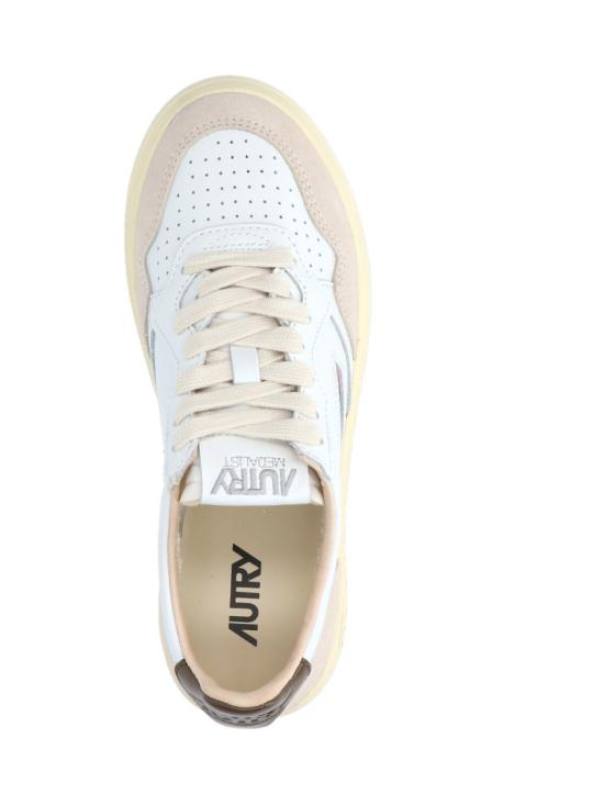 26SS 오트리 메달리스트 로우 레더 스니커즈 AULWLS15 White - AUTRY