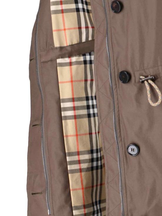 25FW 버버리 코티드 개버딘 파카 8116104A1336 Brown - BURBERRY