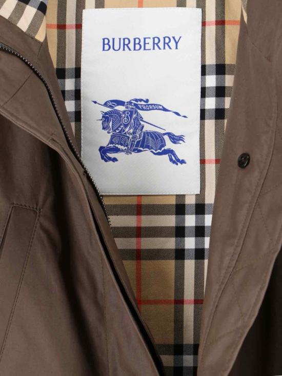25FW 버버리 코티드 개버딘 파카 8116104A1336 Brown - BURBERRY