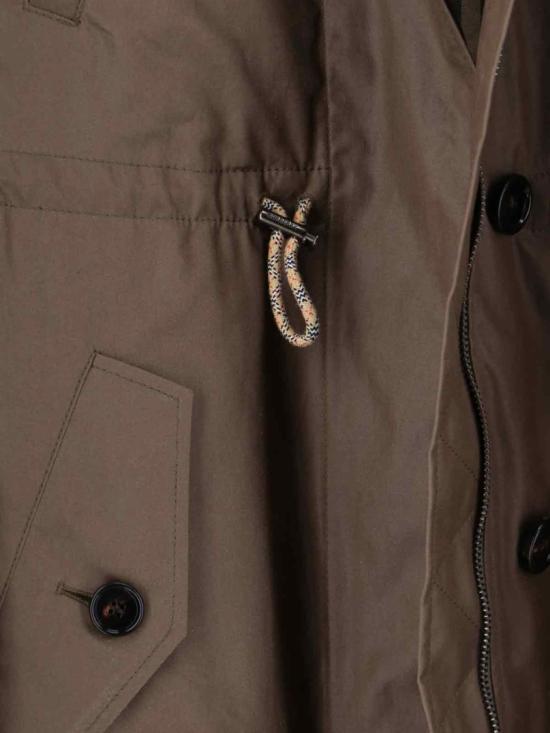 25FW 버버리 코티드 개버딘 파카 8116104A1336 Brown - BURBERRY