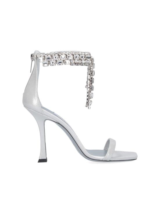 25FW 지미추 샌들 VERITY SANDAL 100 SHSSILVER Silver
