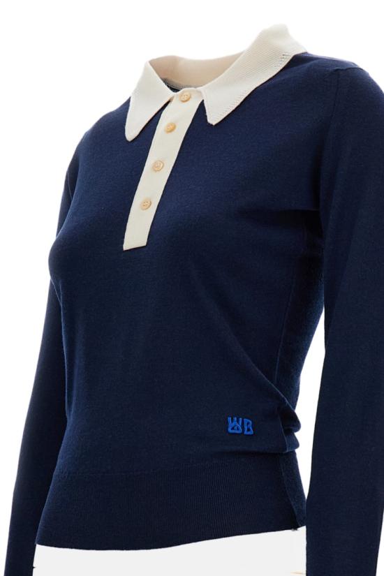 26SS 웨일즈보너 폴로 티셔츠 US26KNS4877WO04591 Blue - WALES BONNER