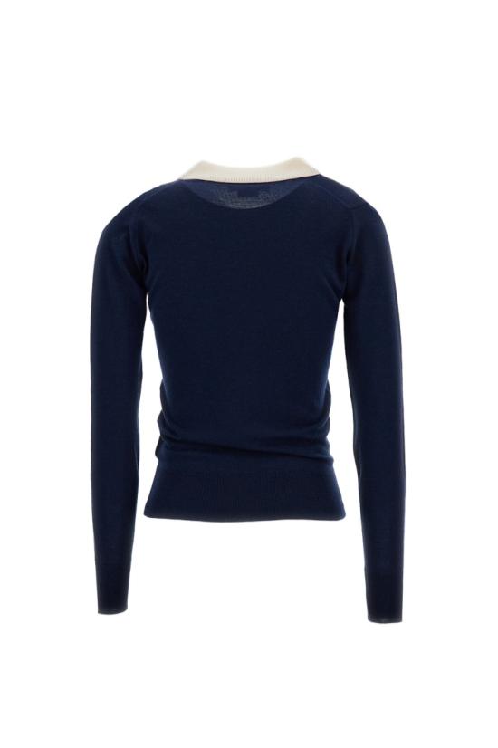 26SS 웨일즈보너 폴로 티셔츠 US26KNS4877WO04591 Blue - WALES BONNER