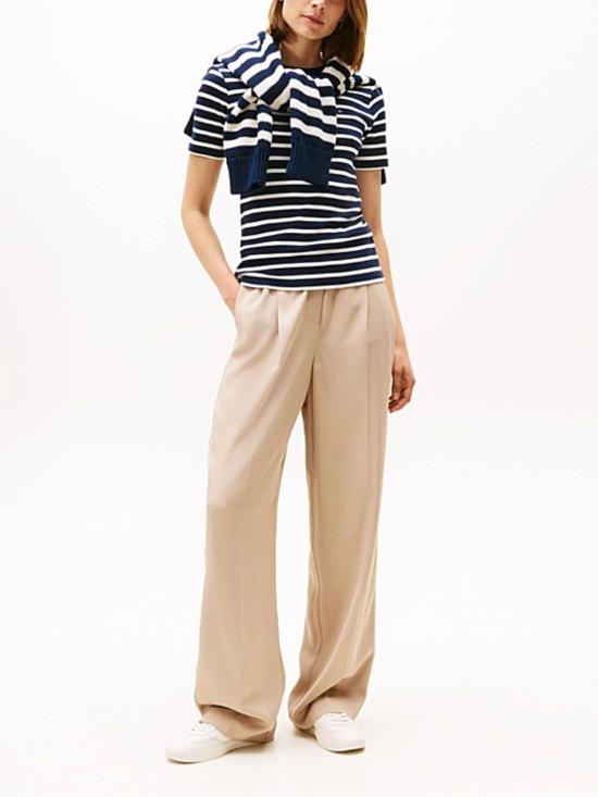 26SS 타미힐피거 반팔 티셔츠 WW0WW40587 0X4 Blue - TOMMY HILFIGER