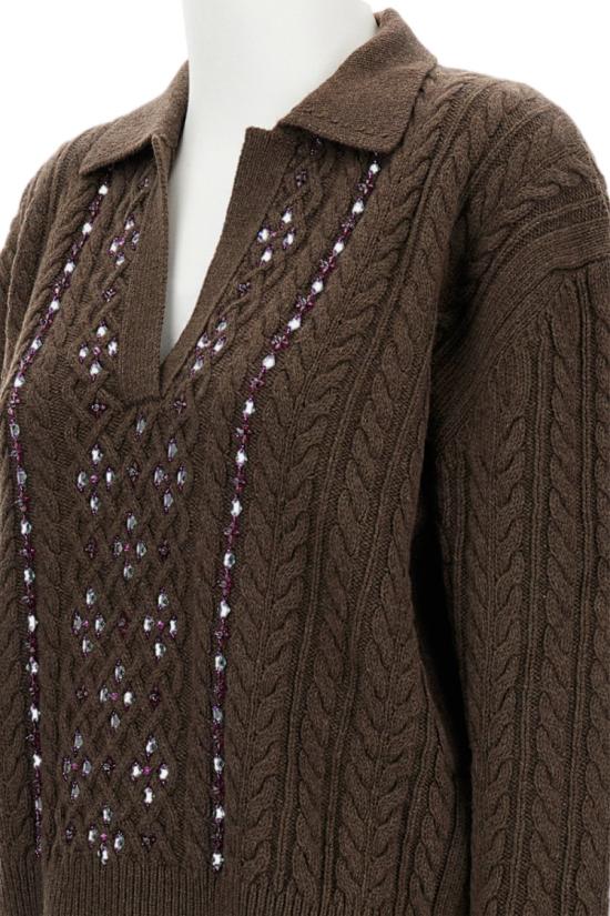 25FW 데 펨메스 스웨터 D735KWD0401 Brown - DES PHEMMES