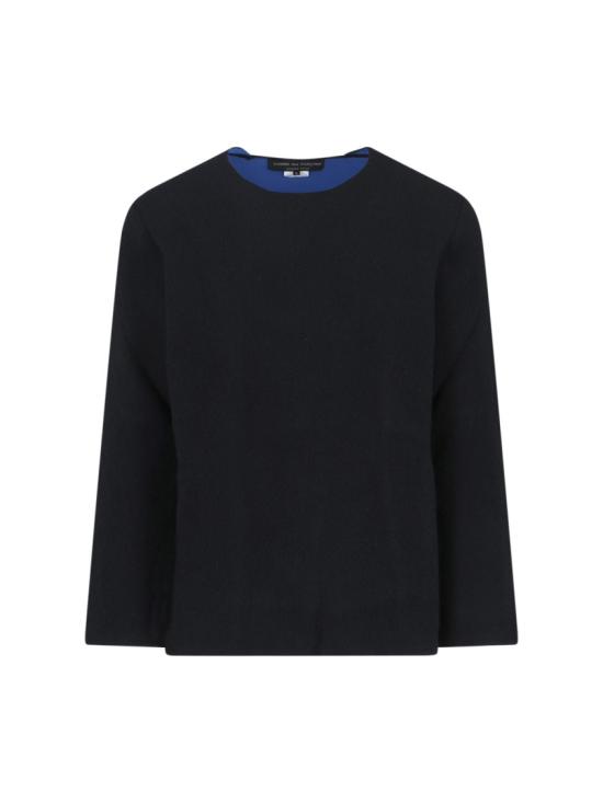 25FW 꼼데가르송 크루넥 스웨터 PP N011 W253 Black