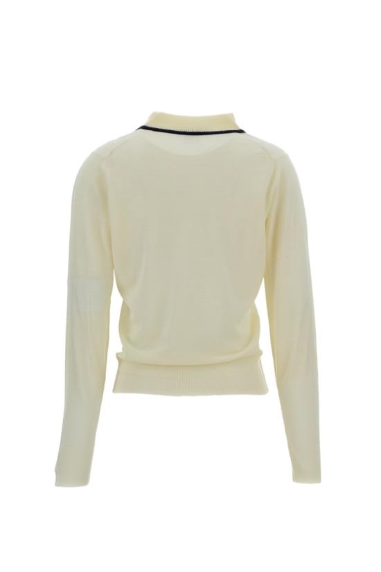 26SS 웨일즈보너 폴로 티셔츠 US26KNS4875WO04100 White - WALES BONNER