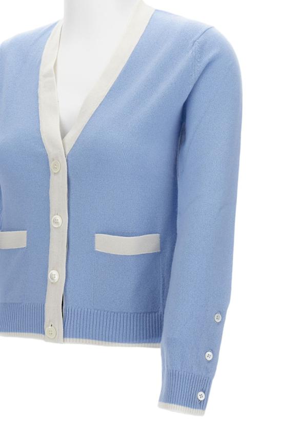 25FW 톰브라운 가디건 FKC581AY2001472 Blue - THOM BROWNE