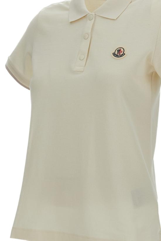 26SS 몽클레어 로고 패치 코튼 피케 폴로 셔츠 8A0000484720034 Neutrals - MONCLER