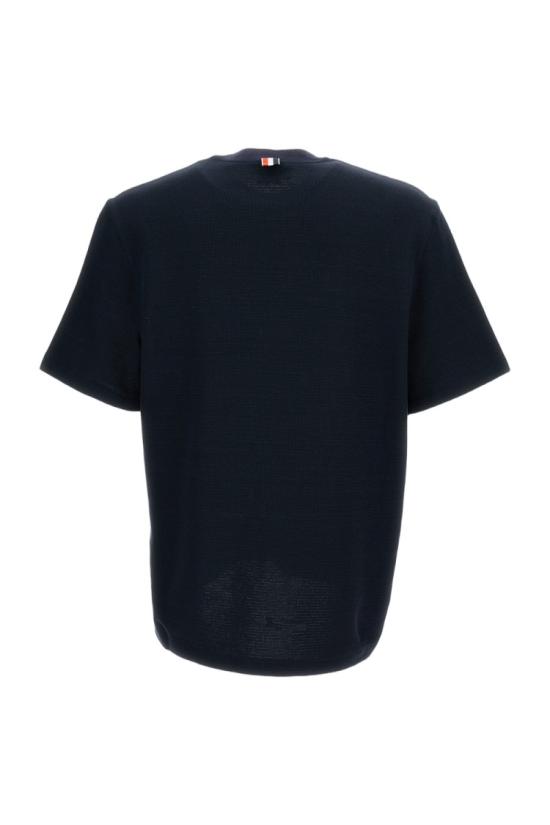 26SS 톰브라운 반팔 티셔츠 MJS298EJ0251415 Blue - THOM BROWNE