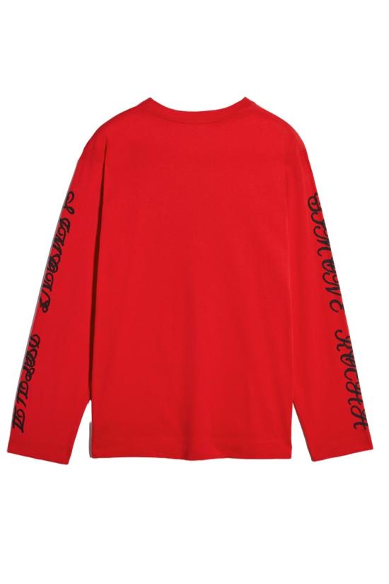 26SS 시몬로샤 긴팔 티셔츠 5194P61AP61BBW0569REDBLACK Red - SIMONE ROCHA