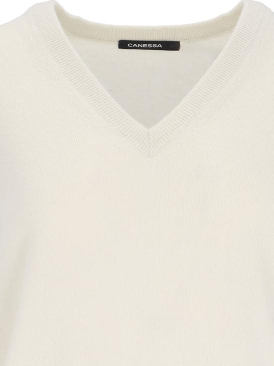  카네사 스웨터 NWKV008 FK0001012 White - CANESSA
