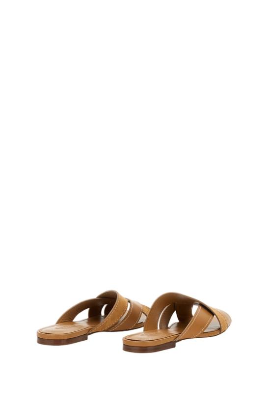 26SS 토즈 레더 크로스 스트랩 샌들 XXW99L0JY50V1SZZZR Brown - TODS