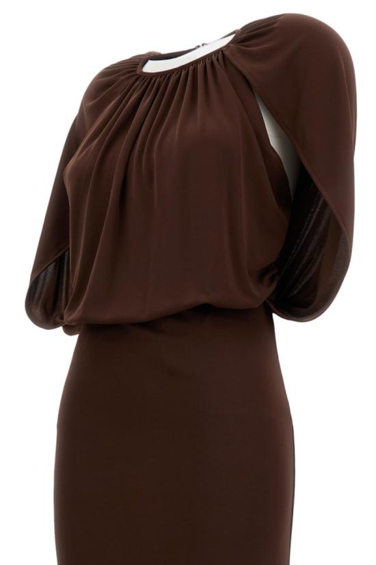 26SS 데 펨메스 롱 원피스 D534S0D0401 Brown - DES PHEMMES