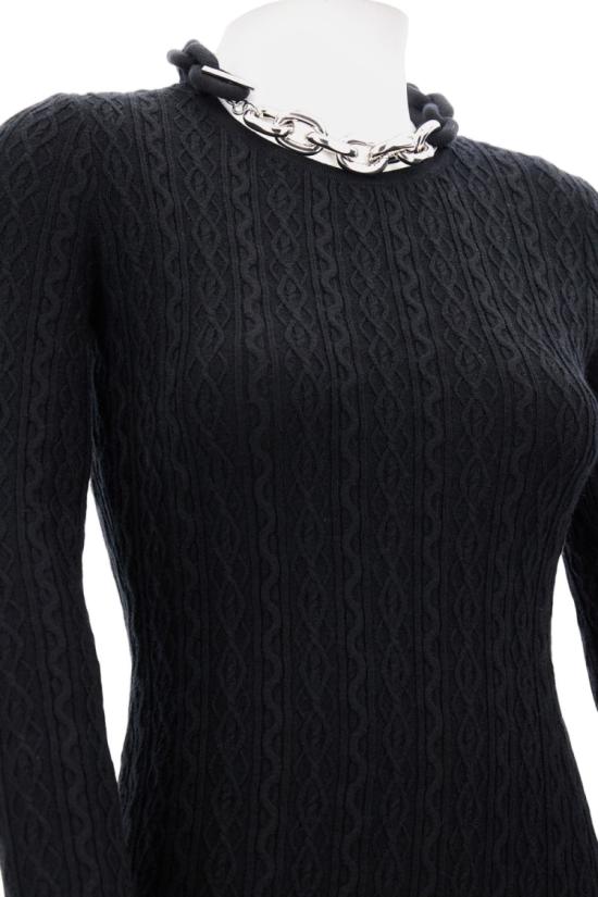 25FW 파코라반 미디 원피스 25AMRO154ML0320P001 Black - PACO RABANNE