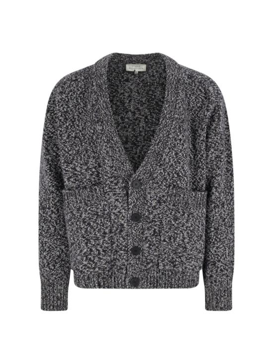 25FW 스튜디오 니콜슨 SEN 센 브이넥 가디건 SEN SNM 049NAVY MOULINE Neutrals