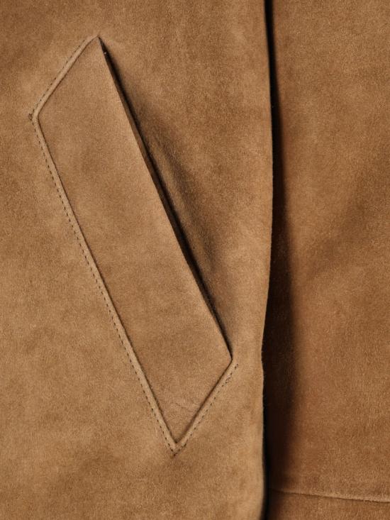 25FW 아미 시어링 버튼 재킷 UJK837 LH0057280 Brown - AMI